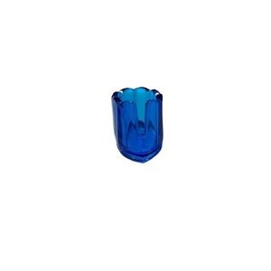Vintage Clamborn colonial blue glass spoon holder